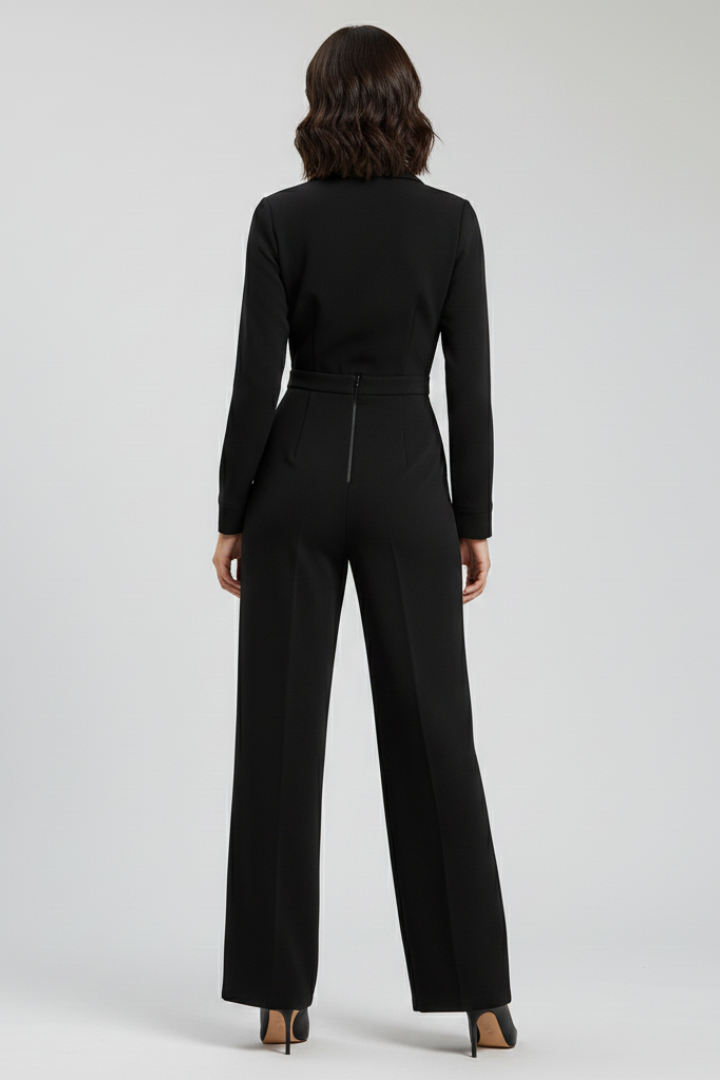 Albertine | Wide Leg Wrap Front Jumpsuit