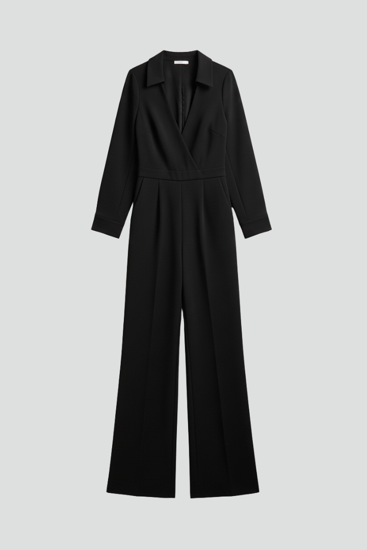 Albertine | Wide Leg Wrap Front Jumpsuit