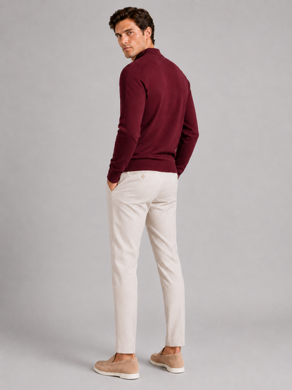 Henri | Slim Fit Mock Neck Knit Sweater