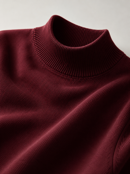 Henri | Slim Fit Mock Neck Knit Sweater