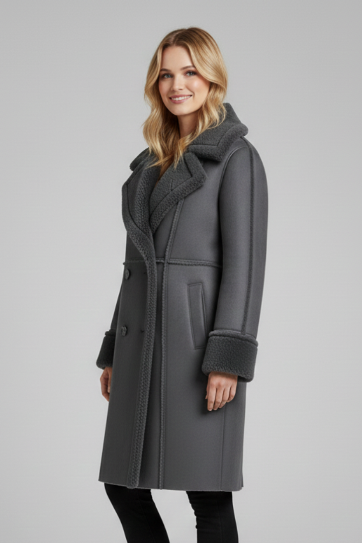Adelina | Long Lapel Overcoat
