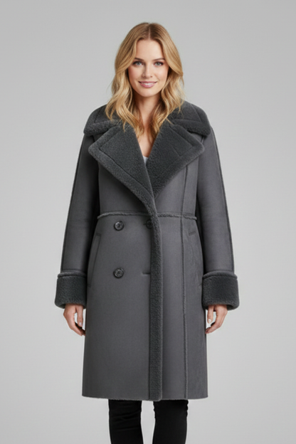 Adelina | Long Lapel Overcoat