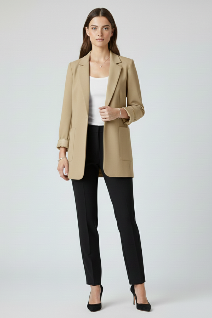 Seraphine | Slim Fit Open Front Blazer