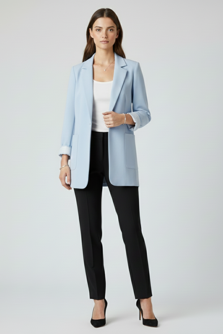 Seraphine | Slim Fit Open Front Blazer