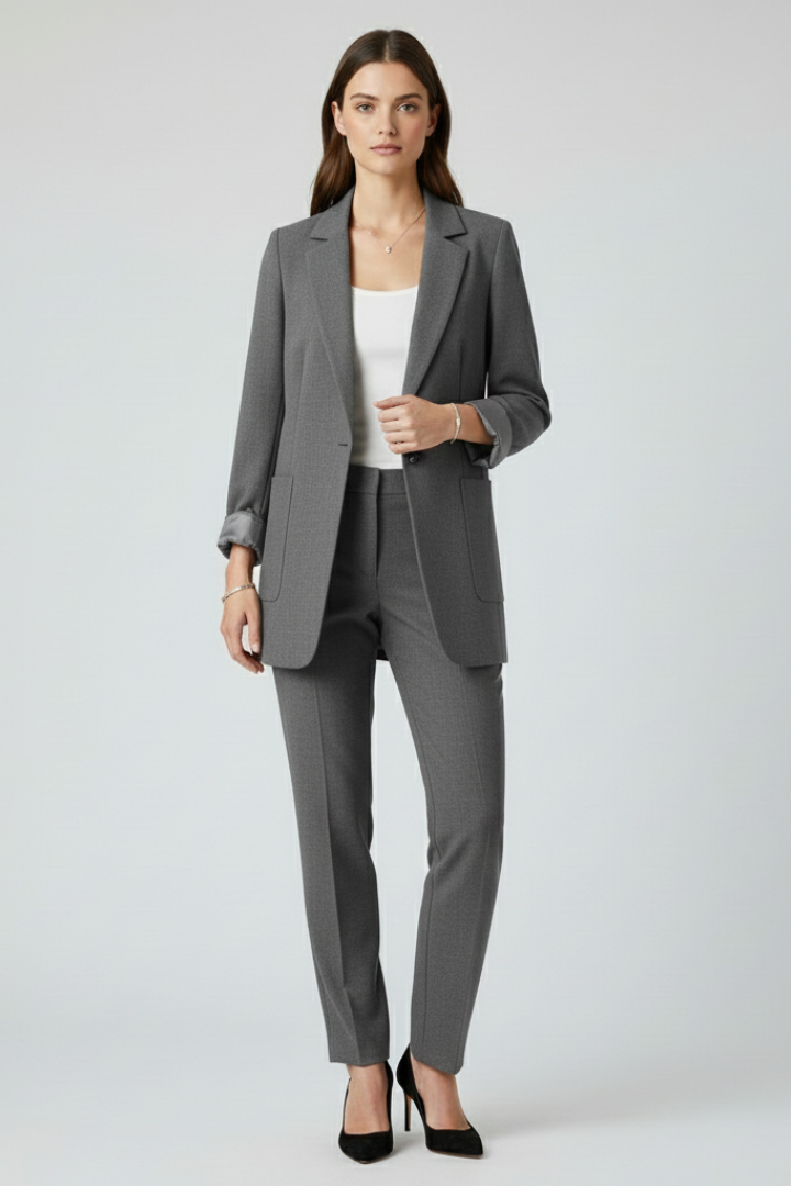 Seraphine | Slim Fit Open Front Blazer