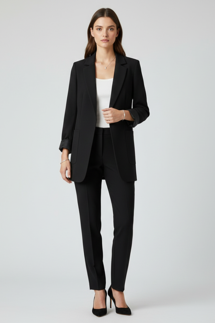 Seraphine | Slim Fit Open Front Blazer