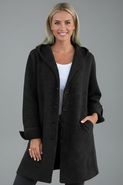 Virelta | Lapel Collar Button Coat
