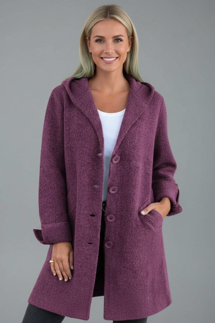 Virelta | Lapel Collar Button Coat
