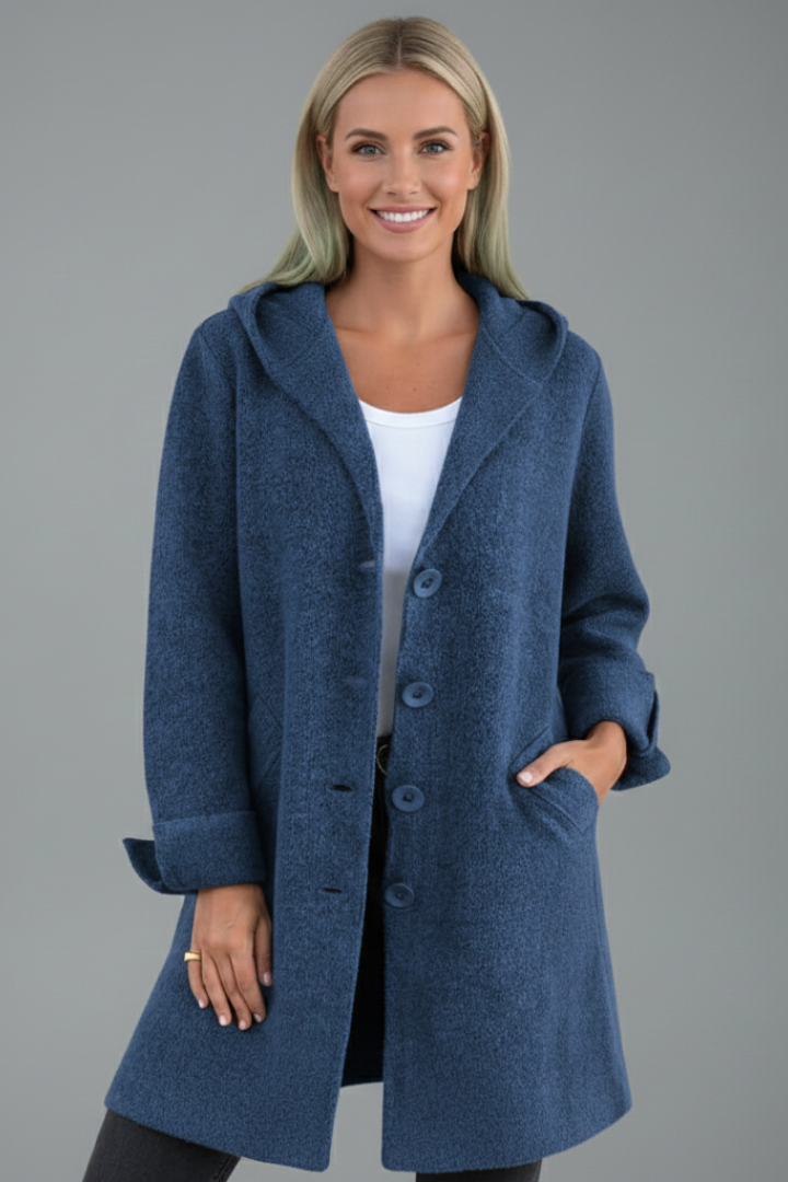 Virelta | Lapel Collar Button Coat