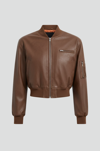 Virelle | Effortless Cropped Zip Jacket Fitted Short Style