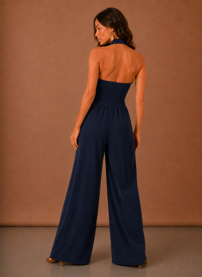 Ophelie | Women's Halter Wide Leg Jumpsuit