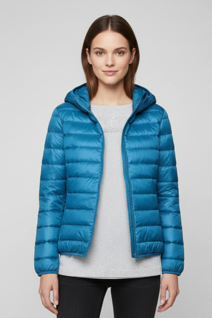 Lorena | Hooded Quilted Zip Jacket