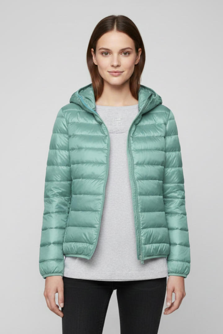 Lorena | Hooded Quilted Zip Jacket