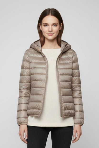Lorena | Hooded Quilted Zip Jacket