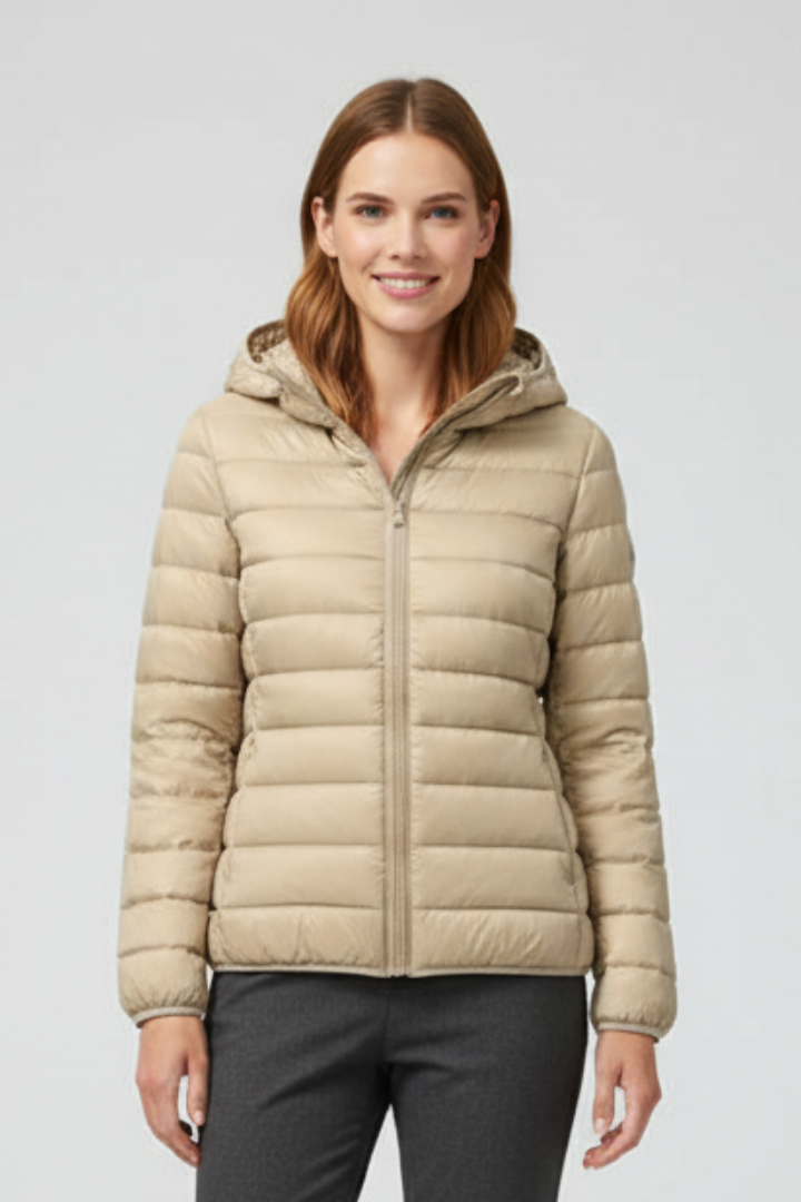 Lorena | Hooded Quilted Zip Jacket