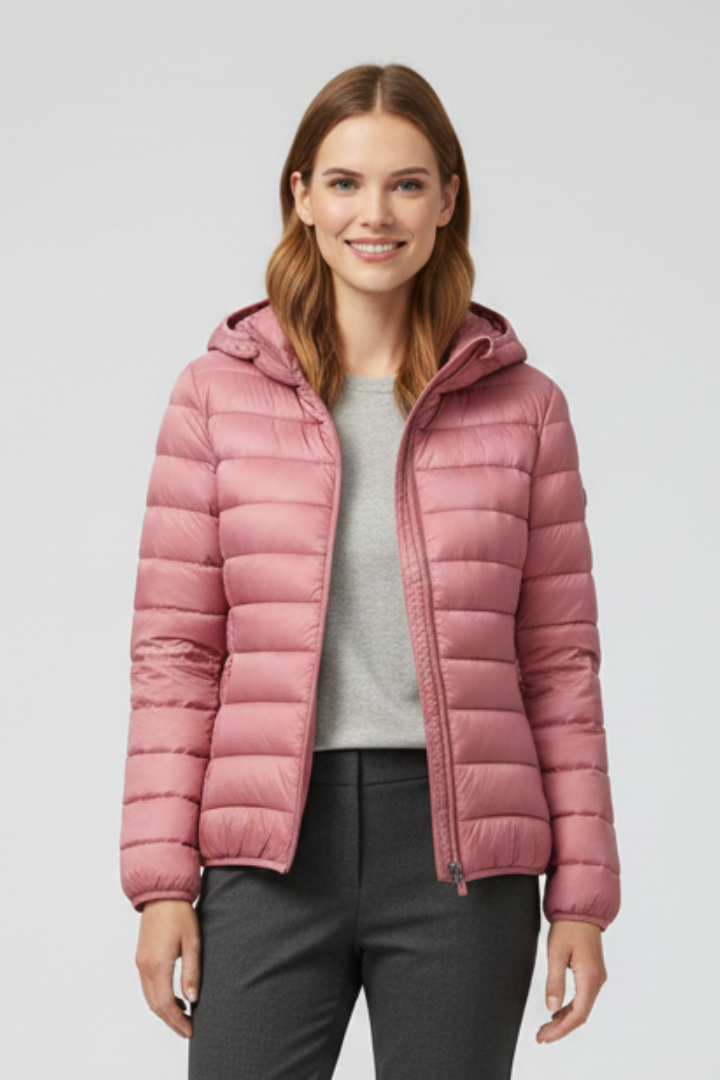 Lorena | Hooded Quilted Zip Jacket