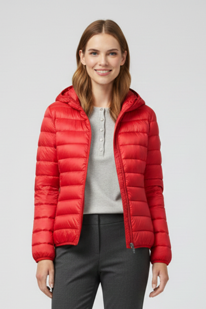 Lorena | Hooded Quilted Zip Jacket