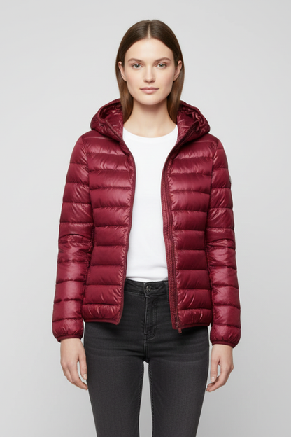Lorena | Hooded Quilted Zip Jacket
