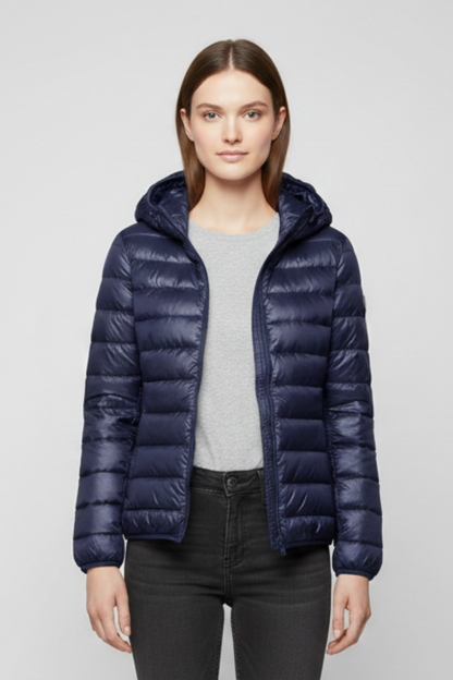 Lorena | Hooded Quilted Zip Jacket