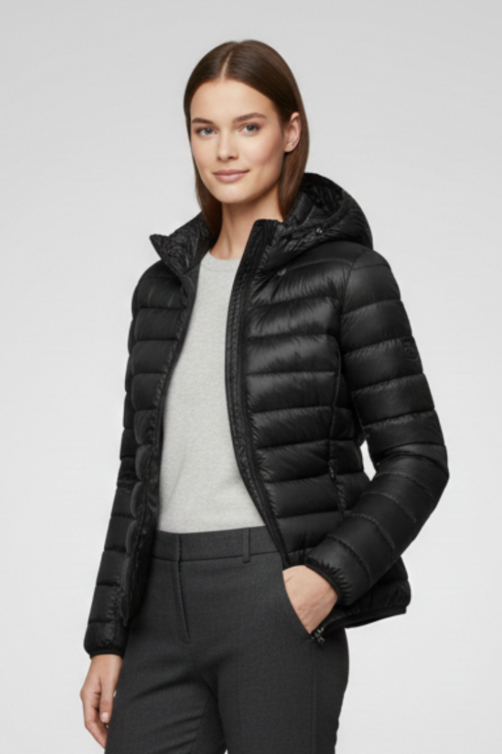 Lorena | Hooded Quilted Zip Jacket