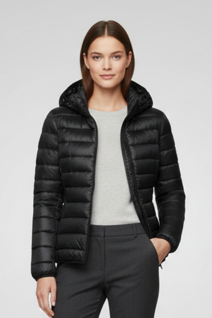 Lorena | Hooded Quilted Zip Jacket