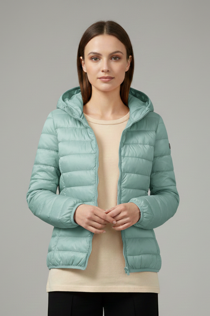 Lorena | Hooded Quilted Zip Jacket