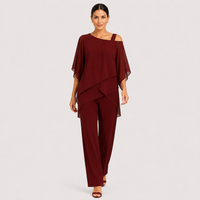Thais | Wide-Leg Draped Formal Jumpsuit