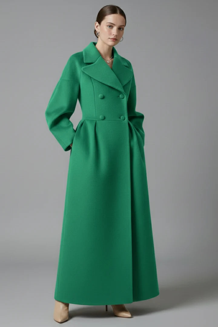 Berengere | Lapel Collar Long Coat