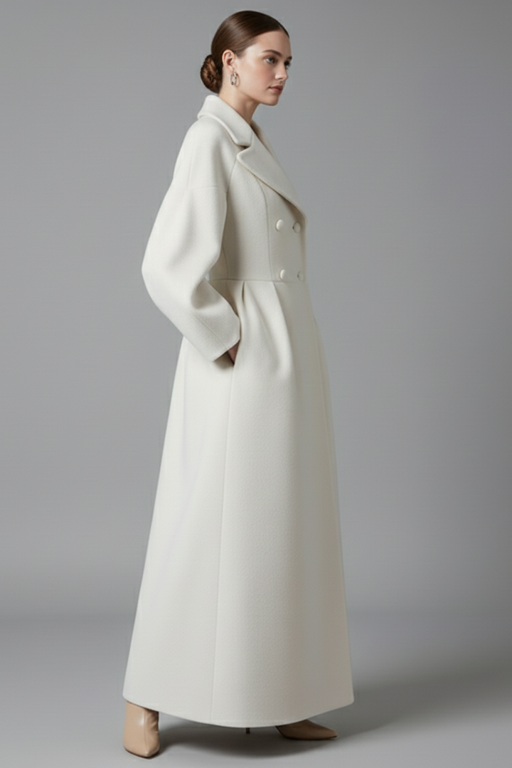 Berengere | Lapel Collar Long Coat