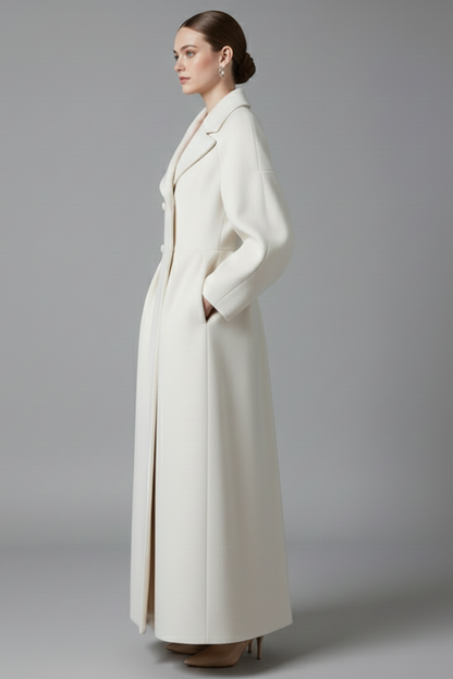 Berengere | Lapel Collar Long Coat