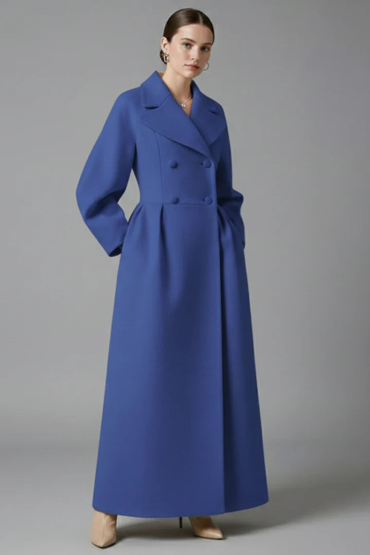 Berengere | Lapel Collar Long Coat