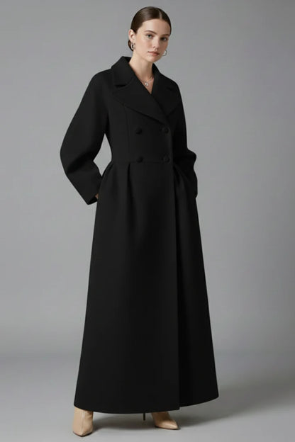 Berengere | Lapel Collar Long Coat