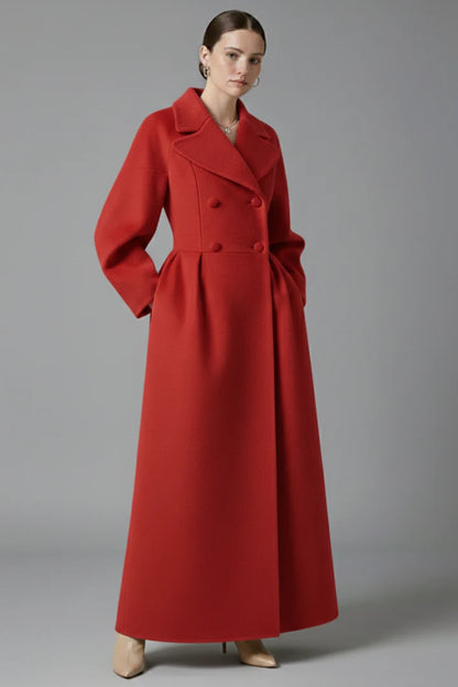 Berengere | Lapel Collar Long Coat