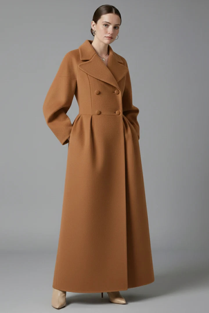 Berengere | Lapel Collar Long Coat