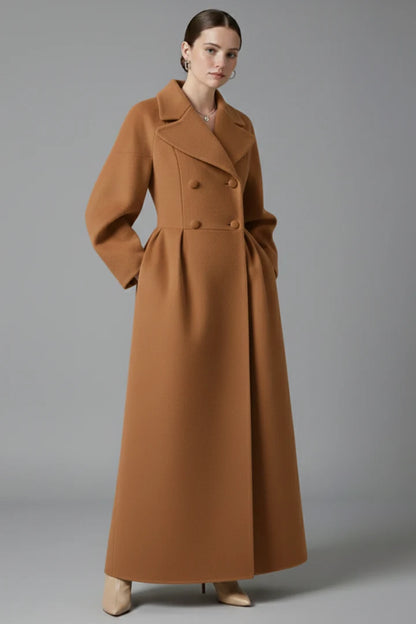 Berengere | Lapel Collar Long Coat