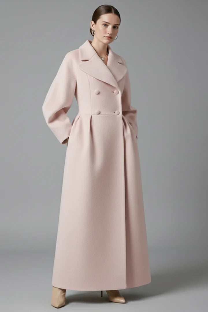 Berengere | Lapel Collar Long Coat