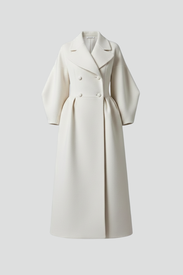 Berengere | Lapel Collar Long Coat