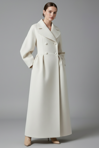Berengere | Lapel Collar Long Coat