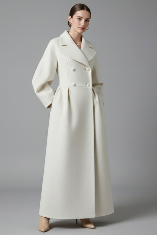 Berengere | Lapel Collar Long Coat
