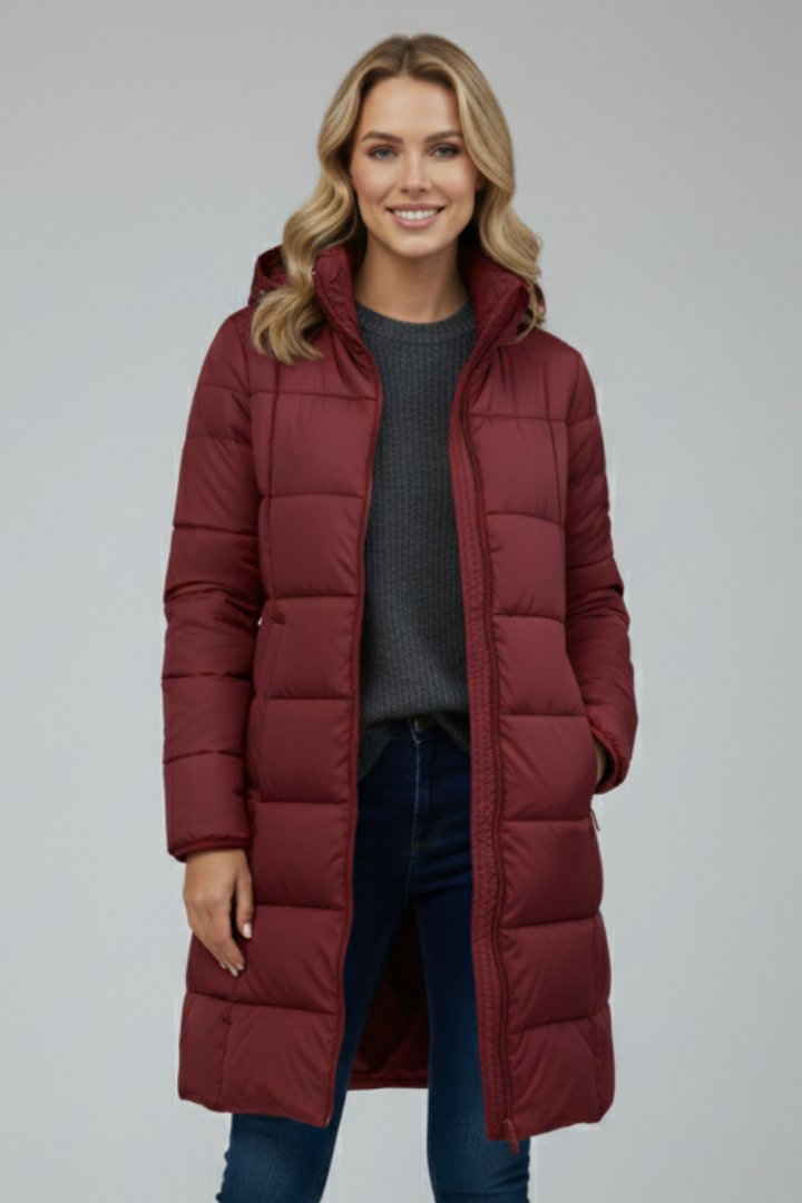 Monica | Long Hooded Puffer Jacket