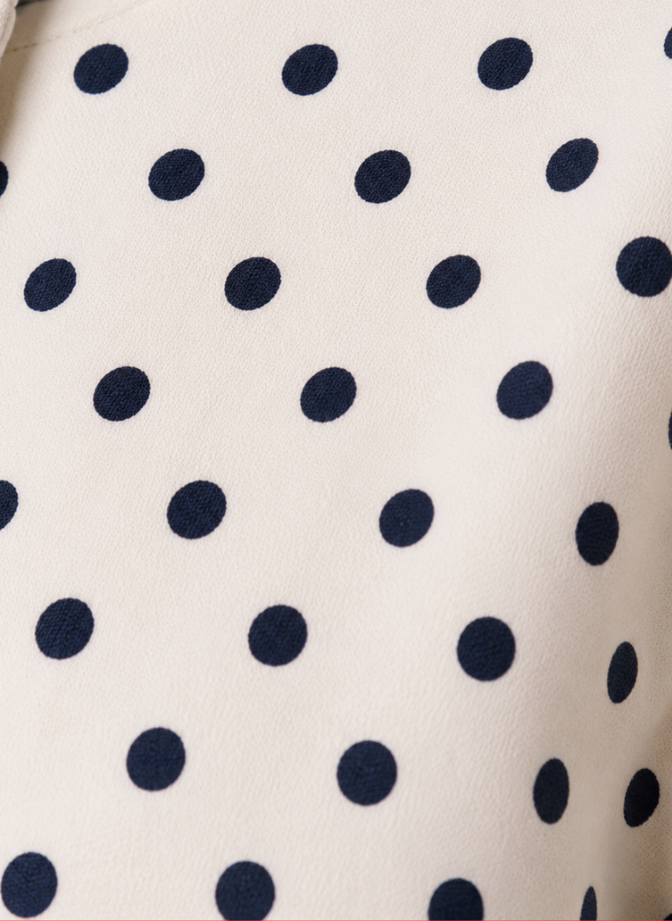 Ondine | Polka Dot Stand Collar Lightweight Jacket