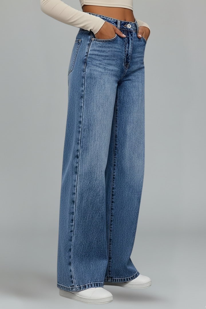Luna | Chic Wide-Leg High Waist Jeans