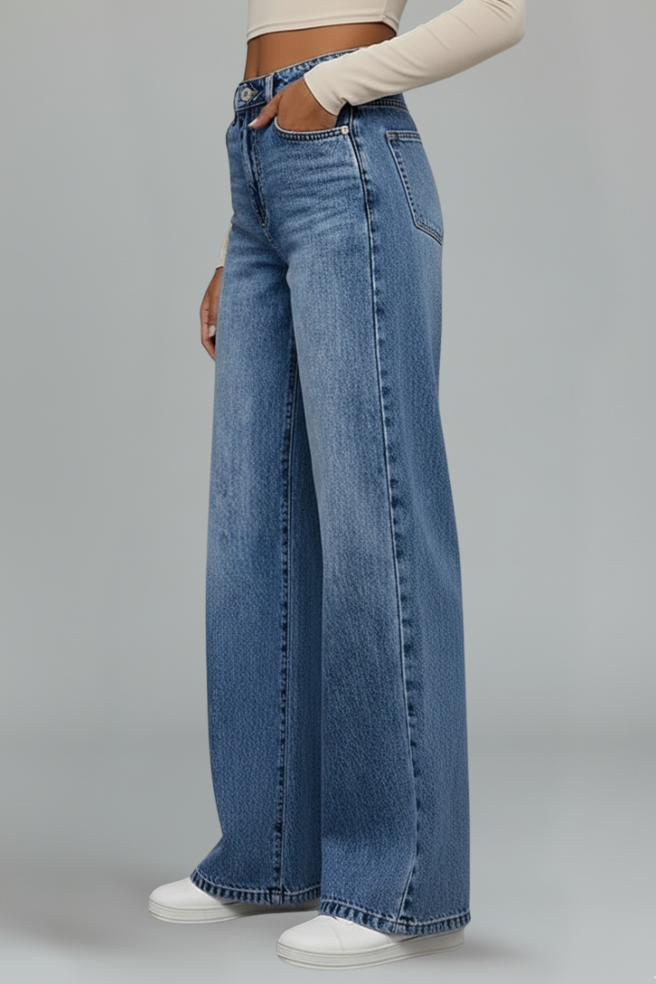 Luna | Chic Wide-Leg High Waist Jeans