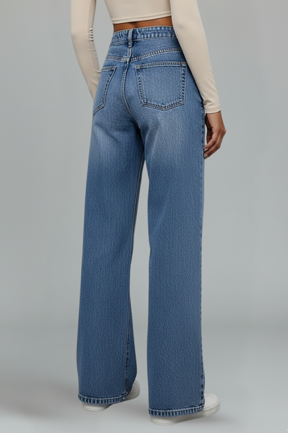 Luna | Chic Wide-Leg High Waist Jeans