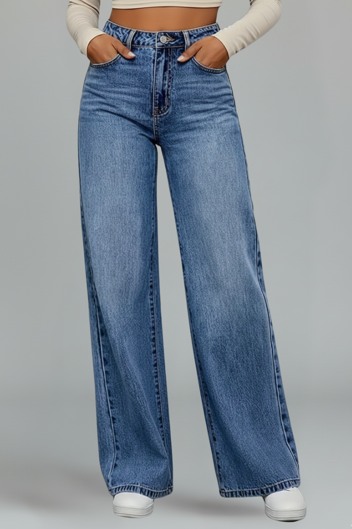 Luna | Chic Wide-Leg High Waist Jeans