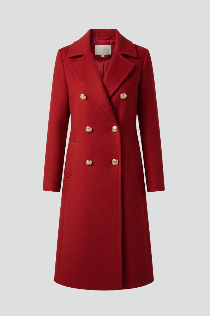 Eliane | Wool Double-Breasted Structured Coat