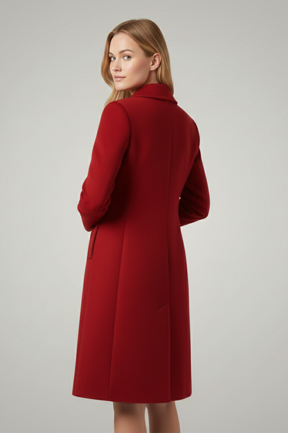 Eliane | Wool Double-Breasted Structured Coat