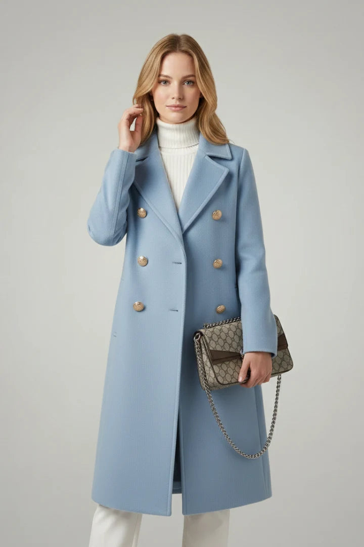 Eliane | Wool Double-Breasted Structured Coat
