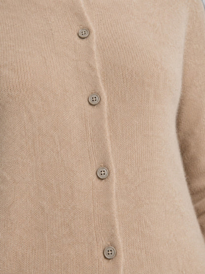 Madeleine | Relaxed Fit Wool Knit Long Sleeve Cardigan