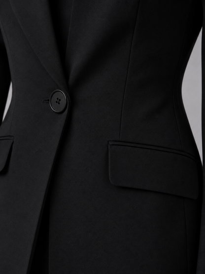 Hortense | Collarless Blazer & Wide-Leg Trouser Set